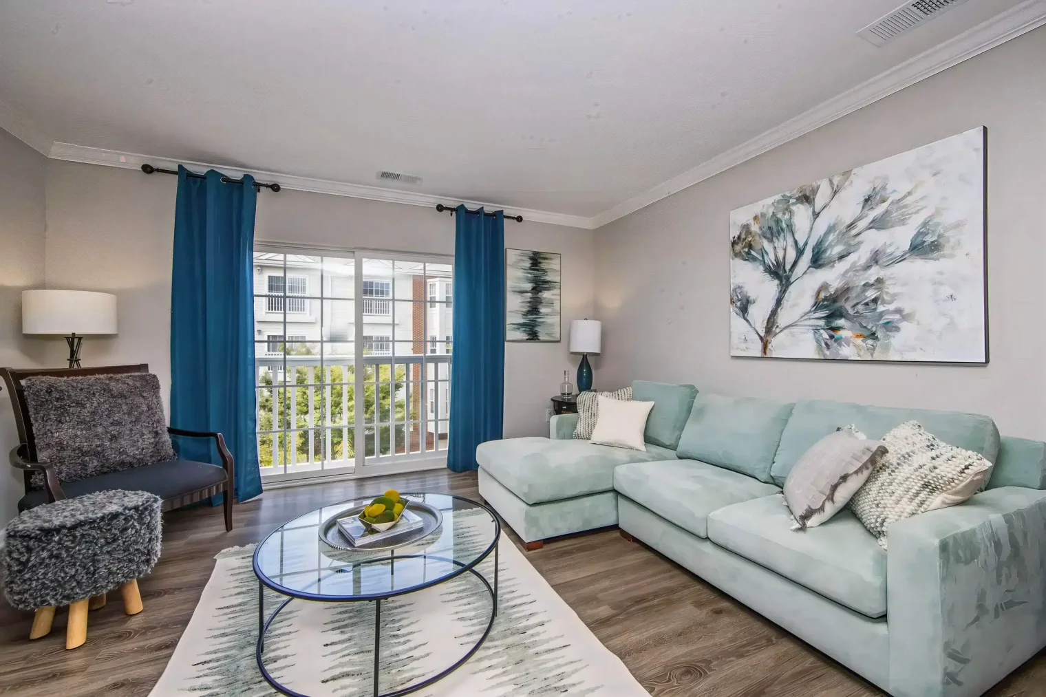 heritage at settlers landing hampton apartments for rent living room with balcony 1